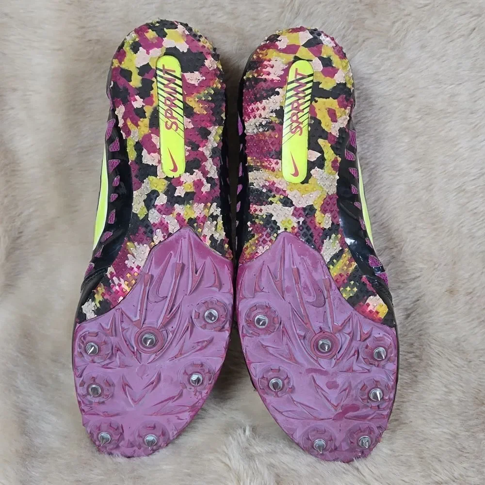 NIKE ZOOM RIVAL S TRACK AND FIELD SPRINT CLEAT SHOES, SIZE 9